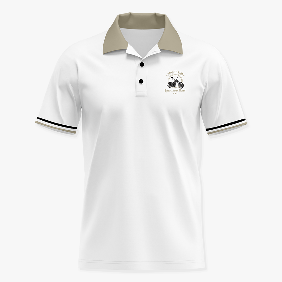 Born To Ride Motor Men Polo Shirt