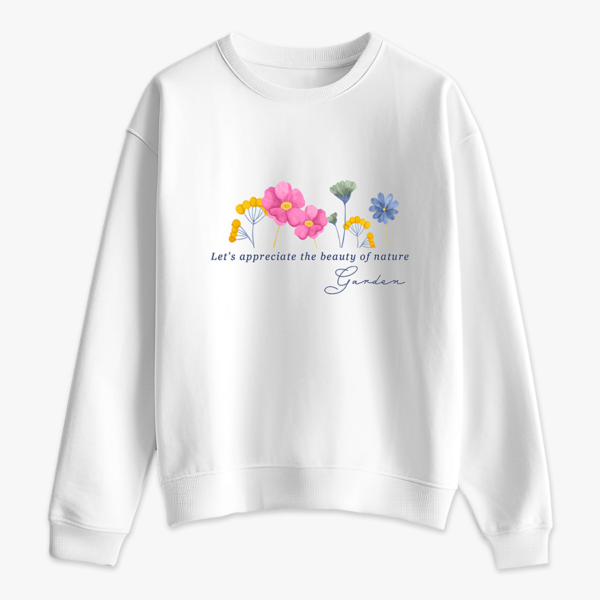 Natural Flowers Women Sweatshirt